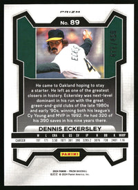 Dennis Eckersley 2024 Panini Prizm #89 Pulsar Prizms SN