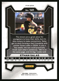 Ethan Salas 2024 Panini Prizm #141 Pulsar Prizms SN