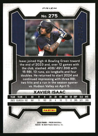 Xavier Isaac 2024 Panini Prizm #275 Pulsar Prizms SN