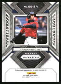 Brayan Rocchio 2024 Panini Prizm #SS-BR Sensational Signatures AU
