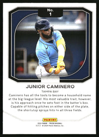 Junior Caminero 2024 Panini Prizm #1 Top Tier