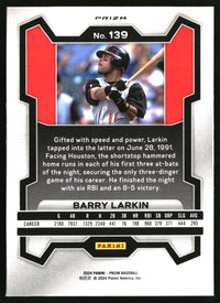 Barry Larkin 2024 Panini Prizm #139 Silver Prizms
