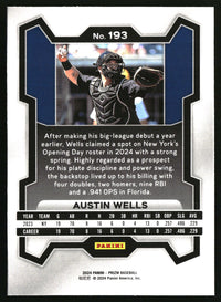 Austin Wells 2024 Panini Prizm #193