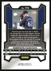 Emerson Hancock 2024 Panini Prizm #172 RC
