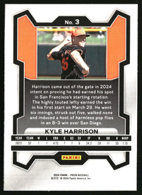Kyle Harrison 2024 Panini Prizm #3 RC