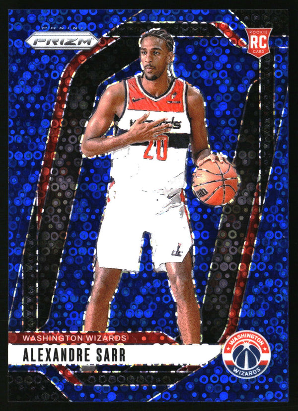 Alexandre Sarr 2024-25 Panini Prizm #264 Prizms Fast Break Blue SN