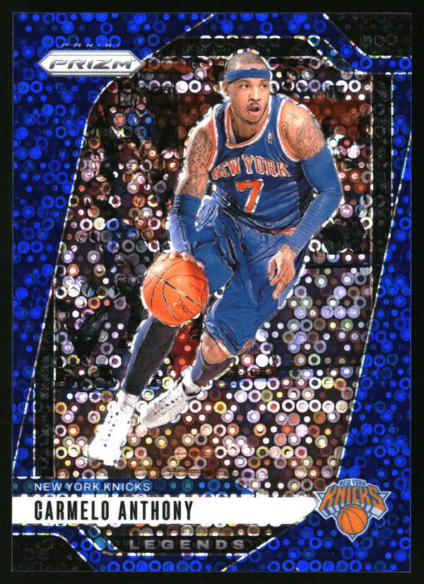 Carmelo Anthony 2024-25 Panini Prizm #285 Prizms Fast Break Blue SN