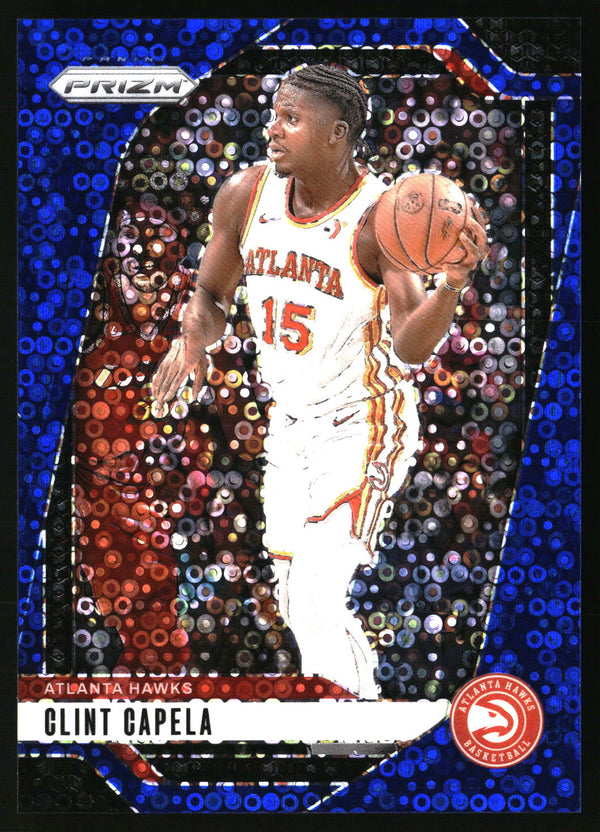 Clint Capela 2024-25 Panini Prizm #161 Prizms Fast Break Blue SN