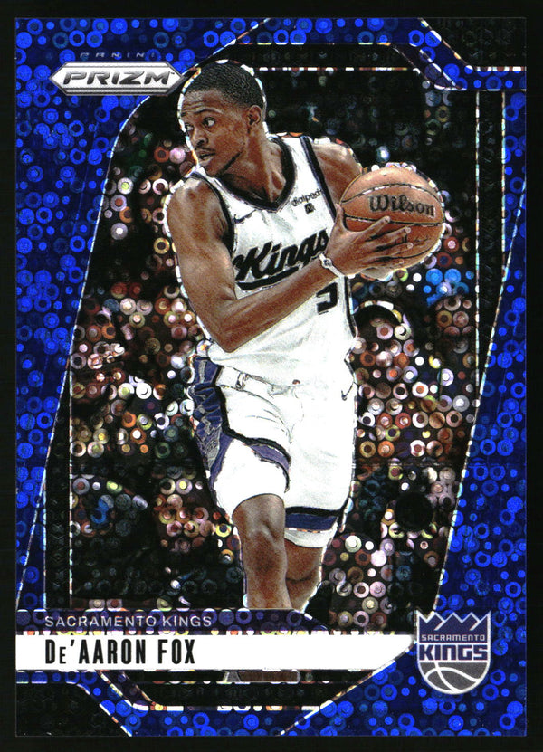 De'Aaron Fox 2024-25 Panini Prizm #58 Prizms Fast Break Blue SN
