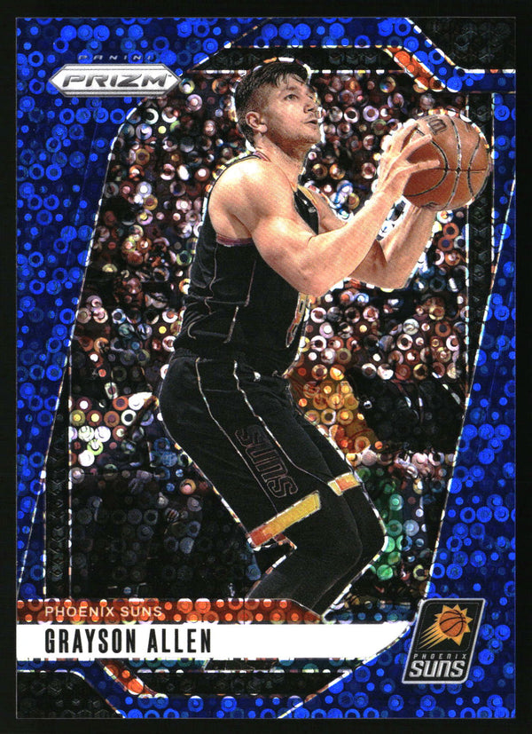 Grayson Allen 2024-25 Panini Prizm #72 Prizms Fast Break Blue SN