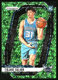 Tidjane Salaun 2024-25 Panini Prizm #262 Prizms Fast Break Neon Green SN