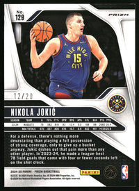 Nikola Jokic 2024-25 Panini Prizm #129 Prizms Fast Break Bronze SN
