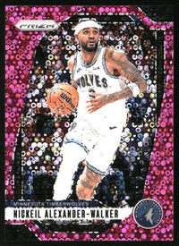 Nickeil Alexander-Walker 2024-25 Panini Prizm #135 Prizms Fast Break Pink SN