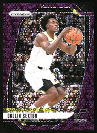 Collin Sexton 2024-25 Panini Prizm #151 Prizms Fast Break Purple SN