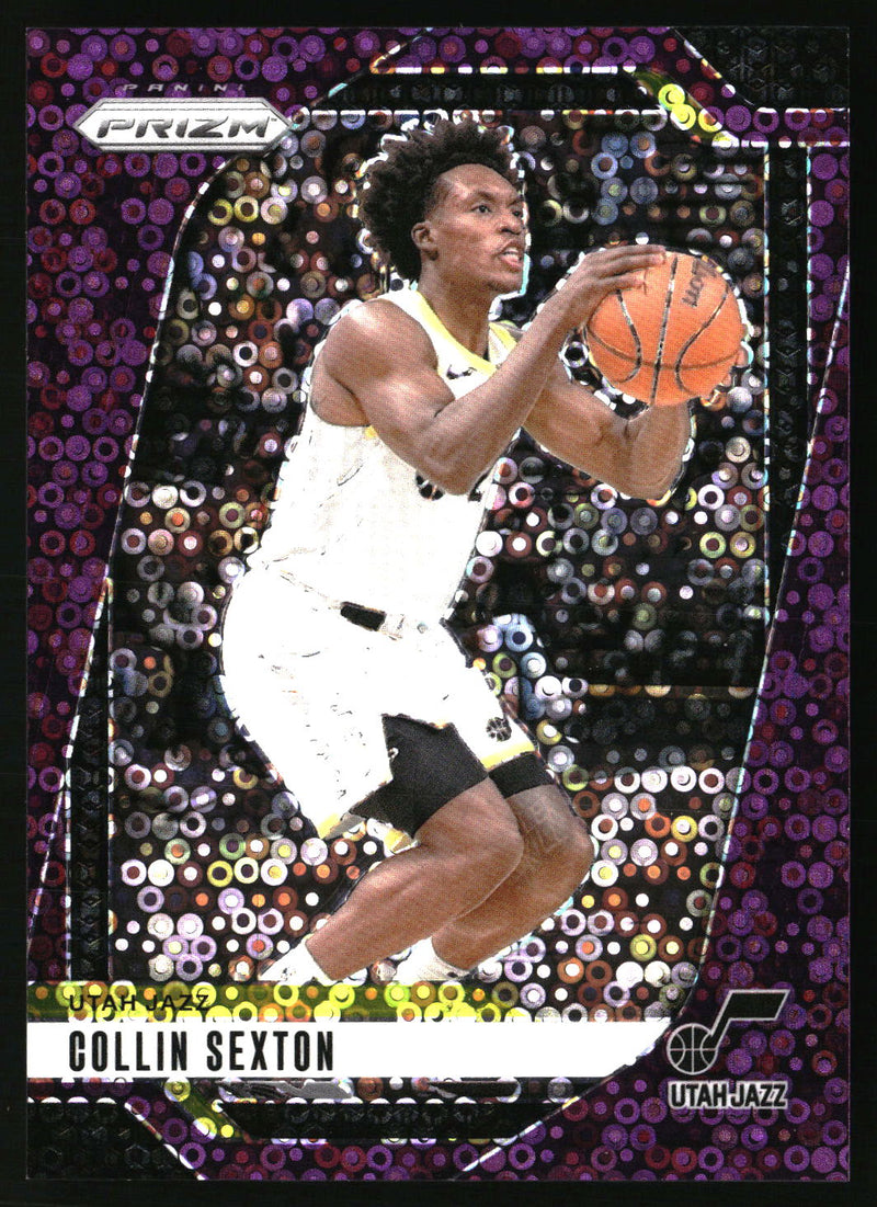 Collin Sexton 2024-25 Panini Prizm #151 Prizms Fast Break Purple SN