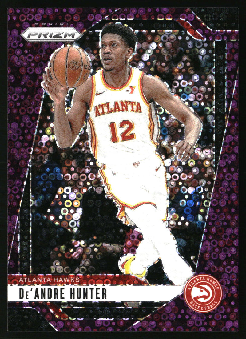 De'Andre Hunter 2024-25 Panini Prizm #47 Prizms Fast Break Purple SN