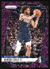 Dereck Lively II 2024-25 Panini Prizm #214 Prizms Fast Break Purple SN
