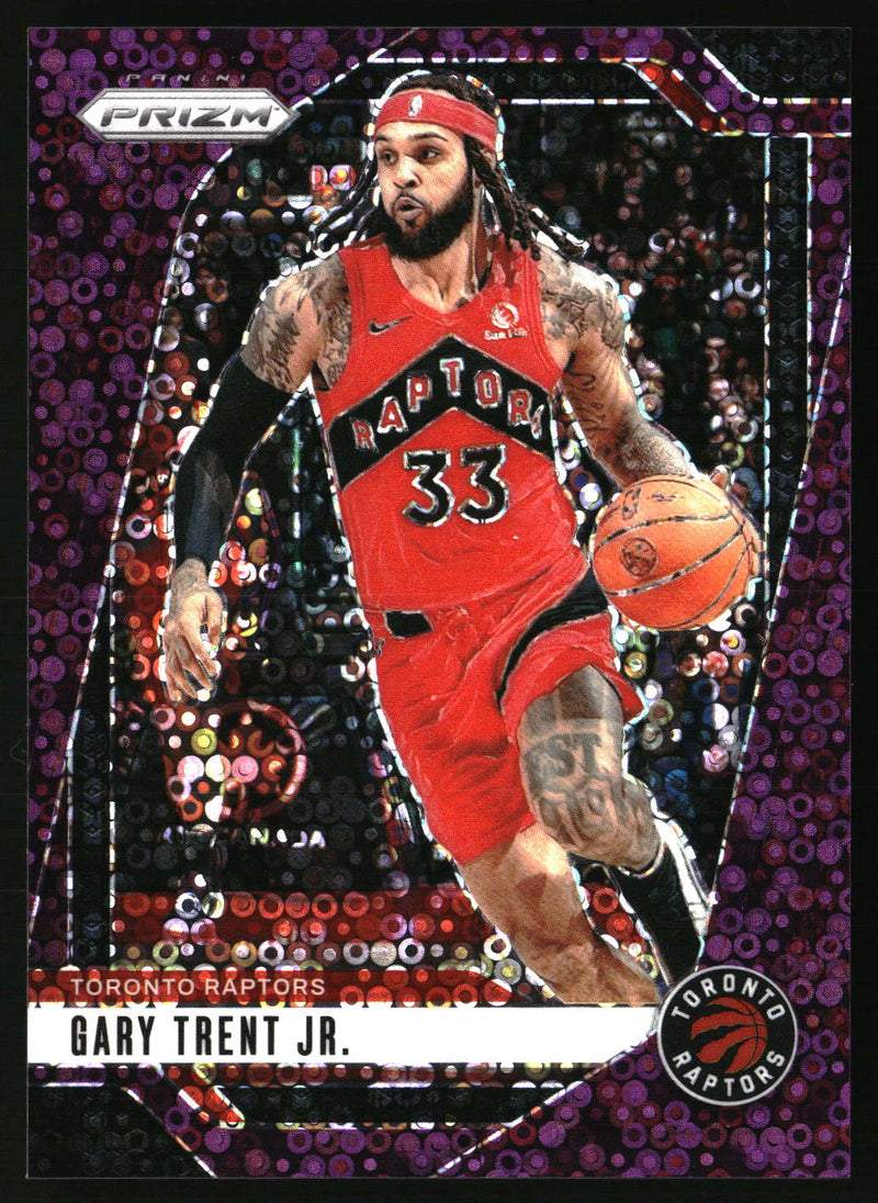 Gary Trent Jr. 2024-25 Panini Prizm #33 Prizms Fast Break Purple SN