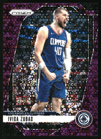 Ivica Zubac 2024-25 Panini Prizm #39 Prizms Fast Break Purple SN
