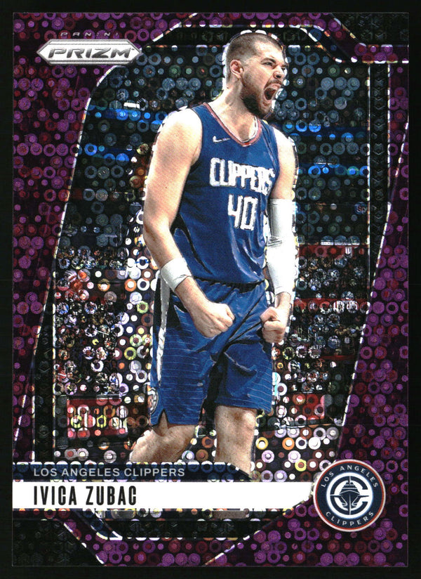 Ivica Zubac 2024-25 Panini Prizm #39 Prizms Fast Break Purple SN