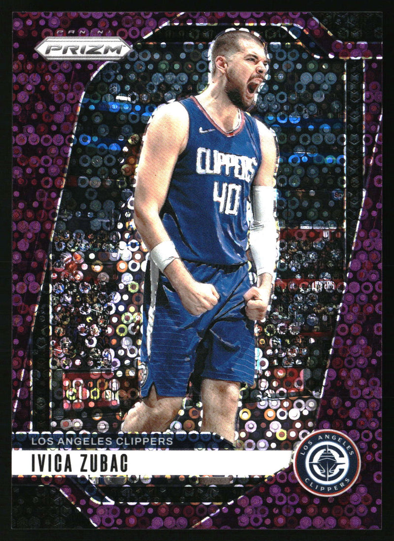 Ivica Zubac 2024-25 Panini Prizm #39 Prizms Fast Break Purple SN