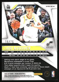 Lauri Markkanen 2024-25 Panini Prizm #186 Prizms Fast Break Purple SN