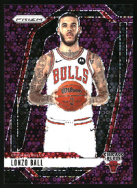 Lonzo Ball 2024-25 Panini Prizm #75 Prizms Fast Break Purple SN