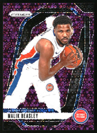 Malik Beasley 2024-25 Panini Prizm #211 Prizms Fast Break Purple SN