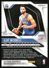 Ajay Mitchell 2024-25 Panini Prizm #226 Prizms Fast Break Red SN