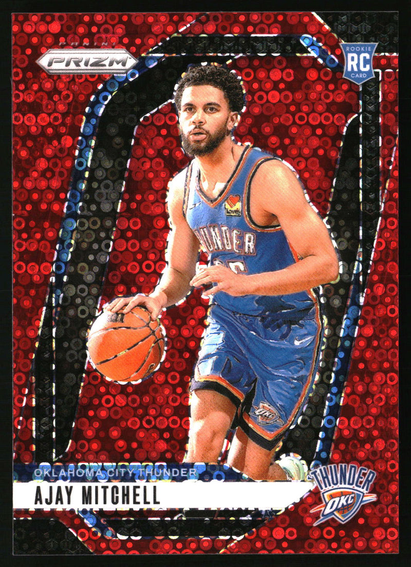 Ajay Mitchell 2024-25 Panini Prizm #226 Prizms Fast Break Red SN