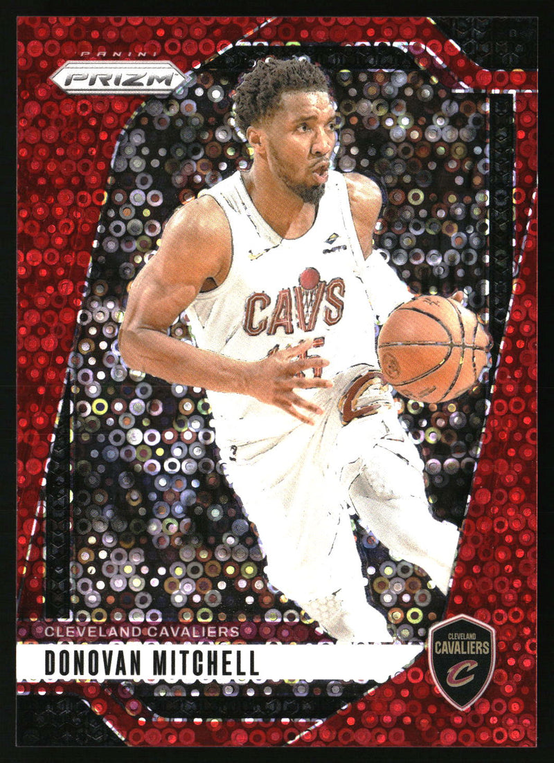 Donovan Mitchell 2024-25 Panini Prizm #155 Prizms Fast Break Red SN