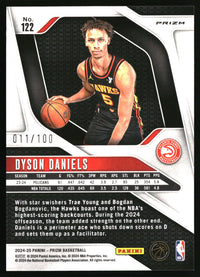 Dyson Daniels 2024-25 Panini Prizm #122 Prizms Fast Break Red SN