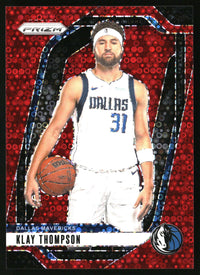 Klay Thompson 2024-25 Panini Prizm #107 Prizms Fast Break Red SN
