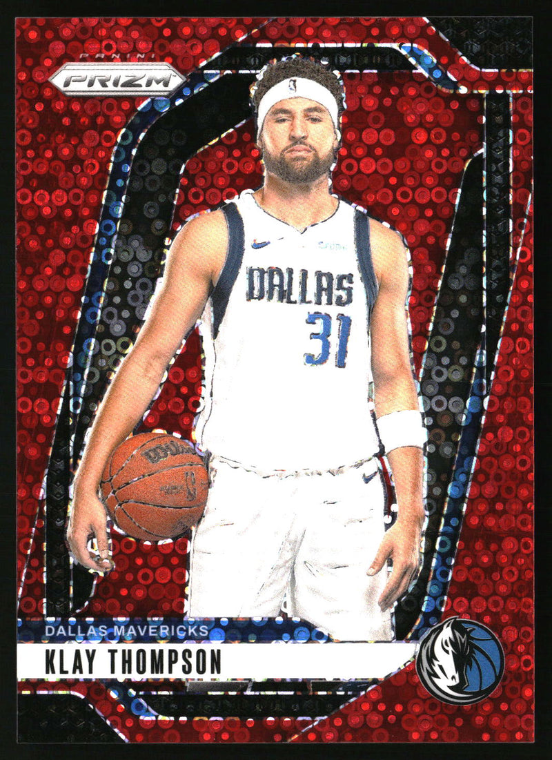 Klay Thompson 2024-25 Panini Prizm #107 Prizms Fast Break Red SN