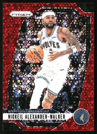 Nickeil Alexander-Walker 2024-25 Panini Prizm #135 Prizms Fast Break Red SN