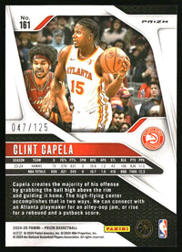 Clint Capela 2024-25 Panini Prizm #161 Prizms Fast Break Orange SN
