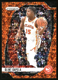 Clint Capela 2024-25 Panini Prizm #161 Prizms Fast Break Orange SN