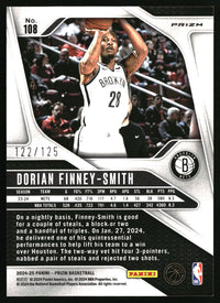 Dorian Finney-Smith 2024-25 Panini Prizm #108 Prizms Fast Break Orange SN
