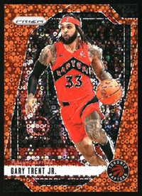 Gary Trent Jr. 2024-25 Panini Prizm #33 Prizms Fast Break Orange SN