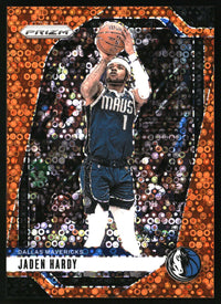 Jaden Hardy 2024-25 Panini Prizm #128 Prizms Fast Break Orange SN