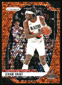 Jerami Grant 2024-25 Panini Prizm #204 Prizms Fast Break Orange SN