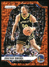Jonathan Kuminga 2024-25 Panini Prizm #104 Prizms Fast Break Orange SN