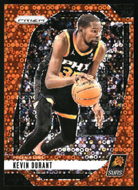 Kevin Durant 2024-25 Panini Prizm #187 Prizms Fast Break Orange SN