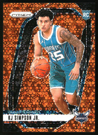 KJ Simpson Jr. 2024-25 Panini Prizm #247 Prizms Fast Break Orange SN