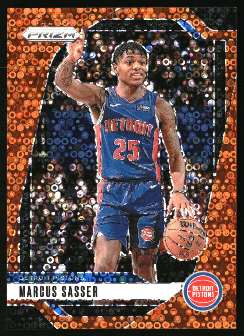 Marcus Sasser 2024-25 Panini Prizm #21 Prizms Fast Break Orange SN