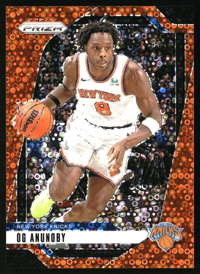OG Anunoby 2024-25 Panini Prizm #149 Prizms Fast Break Orange SN