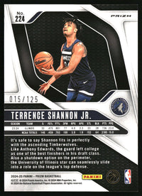 Terrence Shannon Jr. 2024-25 Panini Prizm #224 Prizms Fast Break Orange SN