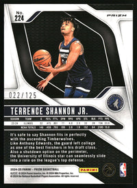 Terrence Shannon Jr. 2024-25 Panini Prizm #224 Prizms Fast Break Orange SN