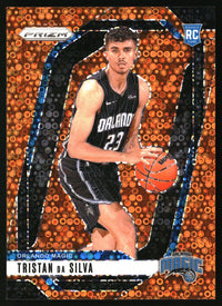 Tristan da Silva 2024-25 Panini Prizm #256 Prizms Fast Break Orange SN