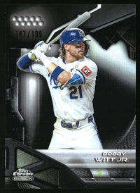 Bobby Witt Jr. 2026 Topps Chrome Black #73 Refractors SN